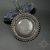 Celebros III, wisior ze srebrnym obsydianem, haft koralikowy / Sol / Biżuteria / Wisiory