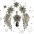 Starry Night, pierścionek z kryształem Swarovskiego, beading / Sol / Biżuteria / Pierścionki