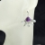 Srebrne długie kolczyki z perłami i ametystem ID: 150223 / Galeria Mojej Żony / Biżuteria / Kolczyki