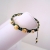 Braided leather  silk bracelet / Nina Rossi Jewelry / Biżuteria / Bransolety