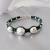 Nina Rossi Jewelry, Biżuteria, Bransolety, Braided leather  silk bracelet