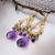 Nina Rossi Jewelry, Biżuteria, Kolczyki, purple fusion 