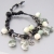 Nina Rossi Jewelry, Biżuteria, Bransolety, Solar quartz leather bracelet