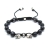 skulls braided bracelet unisex  / Nina Rossi Jewelry / Biżuteria / Bransolety
