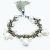 Nina Rossi Jewelry, Biżuteria, Bransolety, pearl bracelet with skull closure
