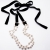 Nina Rossi Jewelry, Biżuteria, Naszyjniki, pearls & ribbons 
