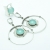 Aqua hoops / Nina Rossi Jewelry / Biżuteria / Kolczyki
