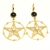 Nina Rossi Jewelry, Biżuteria, Kolczyki, star hoops earrings