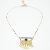 gold fan necklace  / Nina Rossi Jewelry / Biżuteria / Naszyjniki