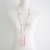 Pink tassel necklace  / Nina Rossi Jewelry / Biżuteria / Naszyjniki