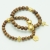 Nina Rossi Jewelry, Biżuteria, Bransolety, Boho chi sandalwood beaded bracelets with charms 