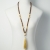 Sandalwood tassel necklace / Nina Rossi Jewelry / Biżuteria / Bransolety