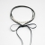 Black leather pearl Choker necklace / Nina Rossi Jewelry / Biżuteria / Naszyjniki