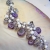 Nina Rossi Jewelry, Biżuteria, Bransolety, Bubble bath  bransoleta - srebro proby 930/990, rozowy Ametyst, fioletowy Solar kwarc stalactite
