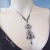 Harmony pendant - srebro proby 930 i 999, oraz czarny spinel / Nina Rossi Jewelry / Biżuteria / Naszyjniki
