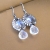 Water droplets petite earrings / Nina Rossi Jewelry / Biżuteria / Kolczyki