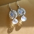 Water droplets petite earrings / Nina Rossi Jewelry / Biżuteria / Kolczyki