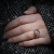 CERAMICUS, Biżuteria, Pierścionki, delikatny pierścionek ze szkłem fusingowym z serii "Woda"