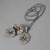 Angel, Biżuteria, Komplety, Bursztynowa mandala - srebrny komplet 
