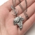 Zen Garden - Leaf Necklace - srebrny naszyjnik z motywem liści / Iza Malczyk / Biżuteria / Naszyjniki