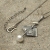 Zen Garden - White Lantern - srebrny naszyjnik z białą perłą / Iza Malczyk / Biżuteria / Naszyjniki