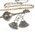 Chambre Etoilee - srebrne oksydowane kolczyki ze złotymi elementami / Iza Malczyk / Biżuteria / Kolczyki