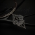 Iza Malczyk, Biżuteria, Naszyjniki, Mumbai - unikatowy srebrny naszyjnik z kwarcem dymnym i skórzanym rzemieniem