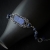 Treasure of the Night Sky - unikatowa srebrna bransoleta z matowym lapisem lazuli / Iza Malczyk / Biżuteria / Bransolety