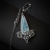 Iza Malczyk, Biżuteria, Naszyjniki, Ice Pendulum - unikatowy srebrny naszyjnik z kianitem i topazem