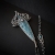 Ice Pendulum - unikatowy srebrny naszyjnik z kianitem i topazem / Iza Malczyk / Biżuteria / Naszyjniki