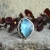 Rivendell, Biżuteria, Pierścionki, Arachne - srebrny pierścień z labradorytem