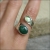 Ruban - srebrny pierścionek z zielonymi kamieniami / Rivendell / Biżuteria / Pierścionki