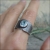 Surowy - srebrna obrączka z topazem / Rivendell / Biżuteria / Pierścionki