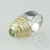 Srebrny pierścionek z oliwinem / AmberGallery / Biżuteria / Pierścionki