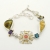 AmberGallery, Biżuteria, Bransolety, Srebrna bransoletka z bursztynem i kamieniami jubilerskimi ID: 230518