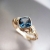 PIECE OF SKY złoty pierścionek z niebieskim topazem / lookrecya / Biżuteria / Pierścionki