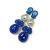 PiLLow Design, Biżuteria, Kolczyki, Cobalt blue - długie z kryształami