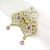 Wiktoria! Kolczyki ślubne ecru z fioletem / PiLLow Design / Biżuteria / Kolczyki