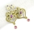 Wiktoria! Kolczyki ślubne ecru z fioletem / PiLLow Design / Biżuteria / Kolczyki