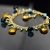 DREAMLAND - złocona bransoleta z Cytrynami, Turkusami i Kwarcami / PASIÓN / Biżuteria / Bransolety
