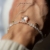 DIAMOND NIGHT - bransoletka ze złoconego srebra z Kryształami górskimi Herkimer i gwiazdkami / PASIÓN / Biżuteria / Bransolety