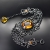 PASIÓN, Biżuteria, Bransolety, LA GLOIRE - srebrna oksydowana bransoleta pr. 925 w stylu wiktoriańskim ozdobiona Cytrynami 