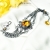 LA GLOIRE - srebrna oksydowana bransoleta pr. 925 w stylu wiktoriańskim ozdobiona Cytrynami  / PASIÓN / Biżuteria / Bransolety