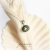 GREEN HOPE - srebrny minimalistyczny naszyjnik z zielonym Peridotem / PASIÓN / Biżuteria / Naszyjniki