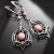 Tassilya - ekskluzywne srebrne kolczyki z koralem wykonane ręcznie / CIBA / Biżuteria / Kolczyki