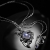 Neelam - delikatny srebrny naszyjnik z kamieniem księżycowym, wykonany ręcznie / CIBA / Biżuteria / Naszyjniki