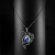 Neelam - delikatny srebrny naszyjnik z kamieniem księżycowym, wykonany ręcznie / CIBA / Biżuteria / Naszyjniki