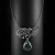 Fanness - elegancki srebrny naszyjnik z agatem mszystym, wykonany ręcznie / CIBA / Biżuteria / Naszyjniki