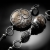 Ysellie - imponujące, asymetryczne, srebrne kolczyki z krzemieniem i skamieniałym koralem, wykonane ręcznie / CIBA / Biżuteria / Kolczyki