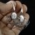 Albenna - stylowe srebrne kolczyki z agatem dendrytowym, wykonane ręcznie / CIBA / Biżuteria / Kolczyki